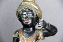 Italian Painted Venetian Blackamoor Stand ca.1860 -Venezianischer Blackamoor um 1860